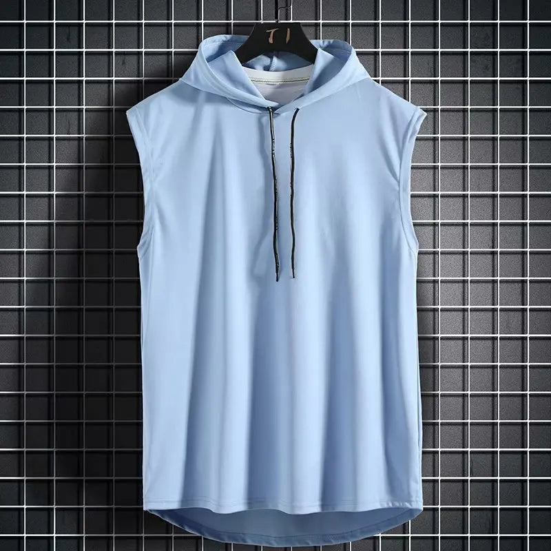 Sleeveless Hooded Tee