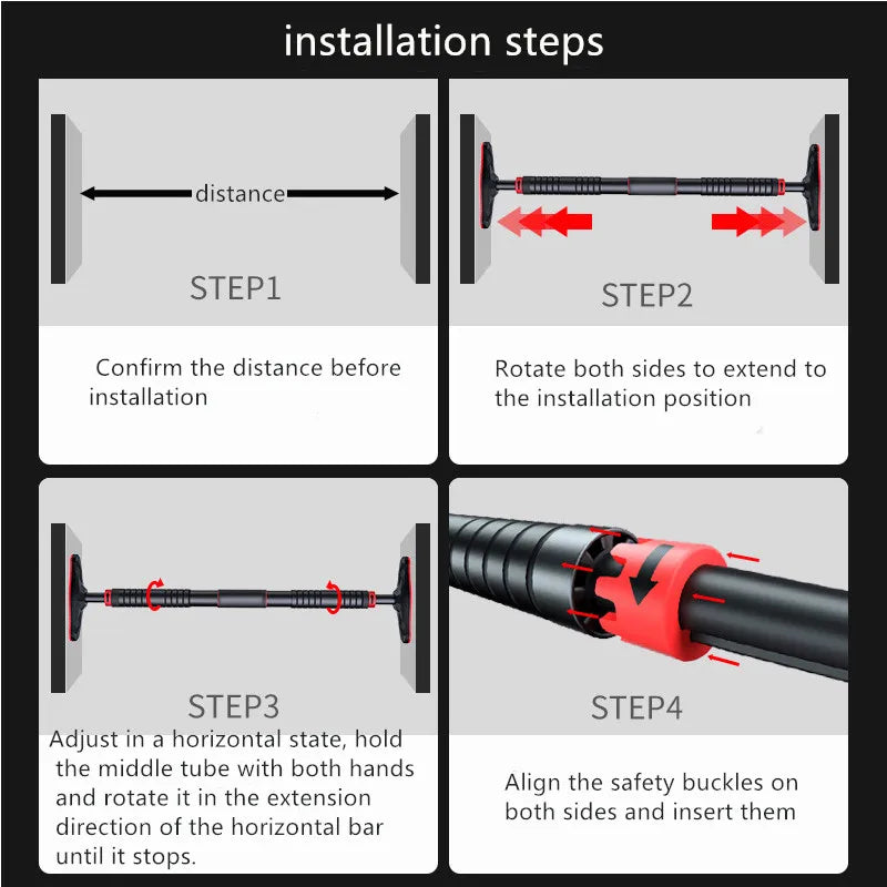 Adjustable Steel Pull-Up & Sit-Up Bar