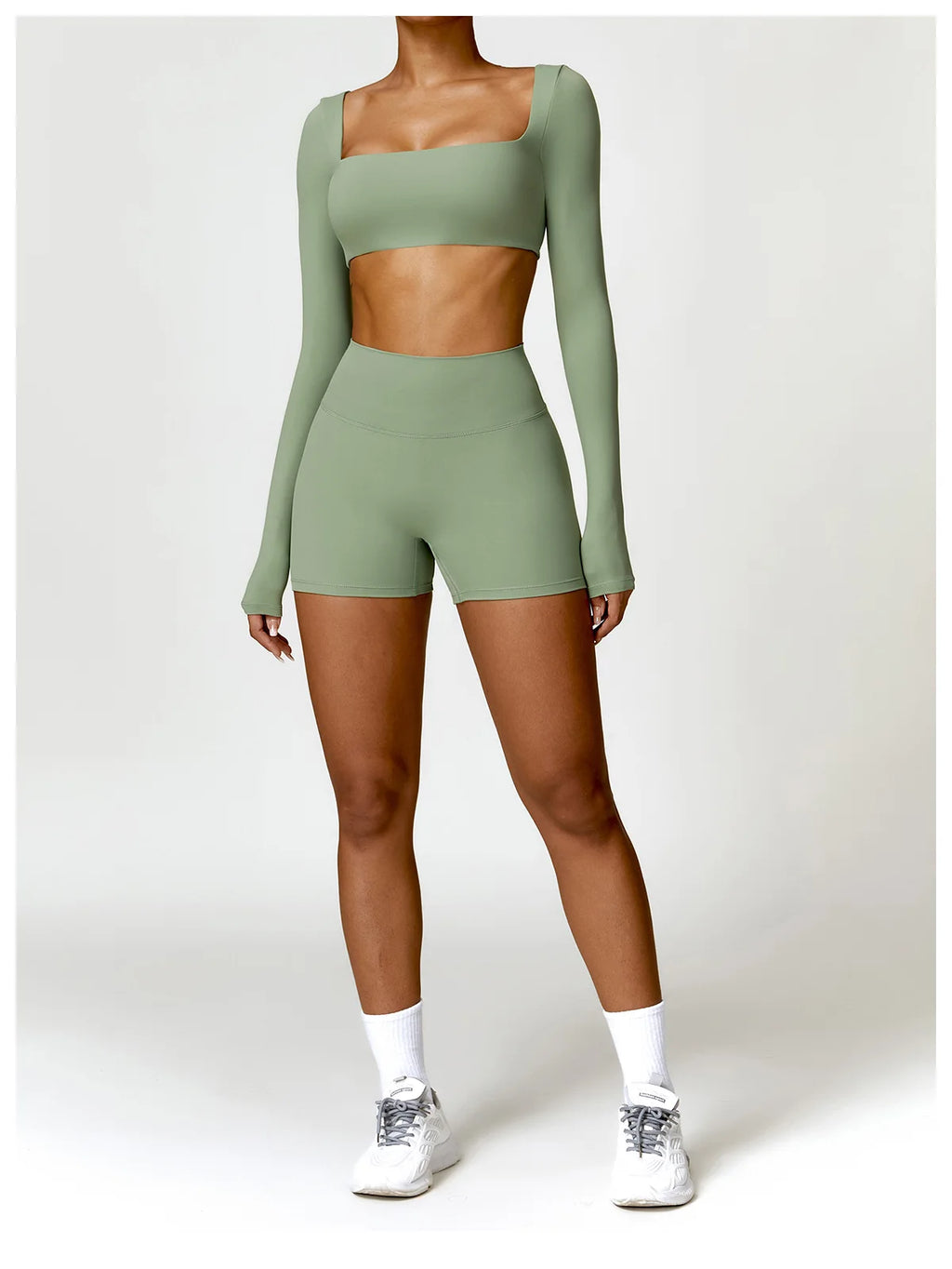 2-Peace Long Sleeve Yoga Suit