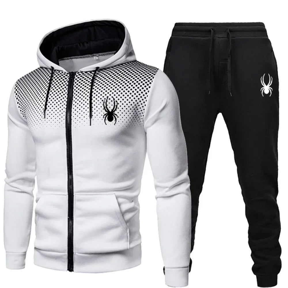 Men's Hooded Zip Jogger Tracksuit