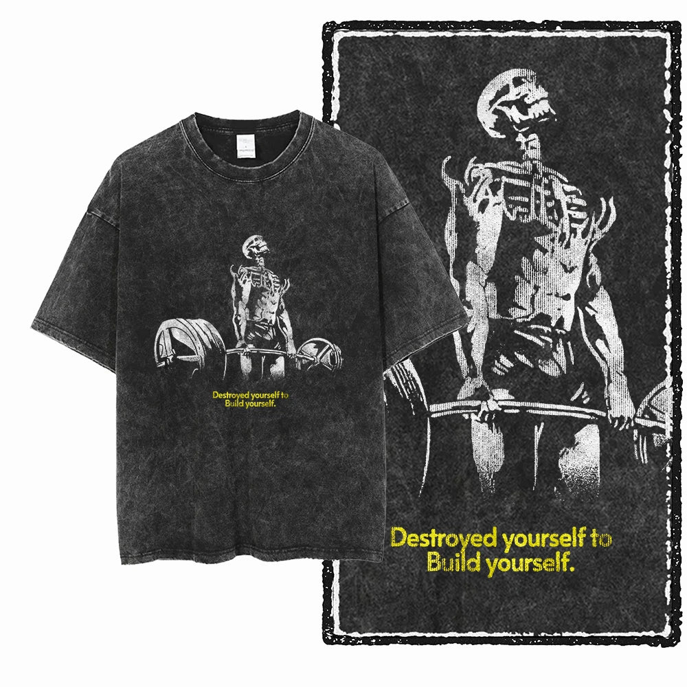 Gym Motivation Oversized Tee