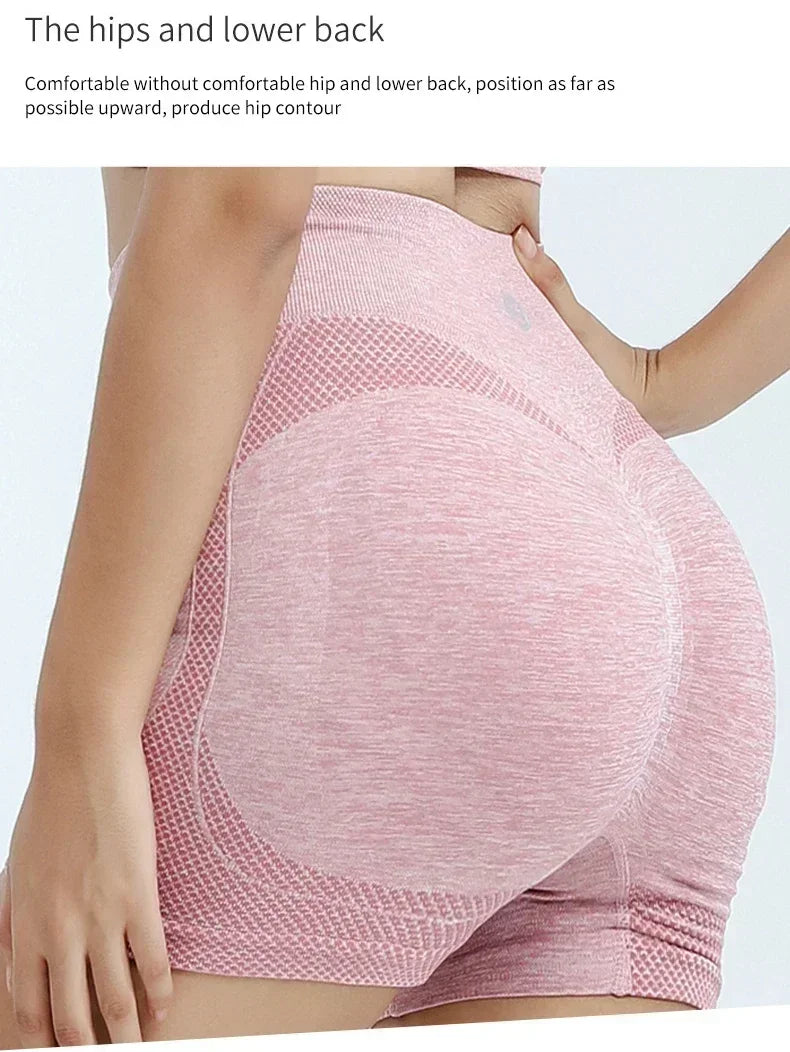 Seamless Yoga Bra & Shorts Set