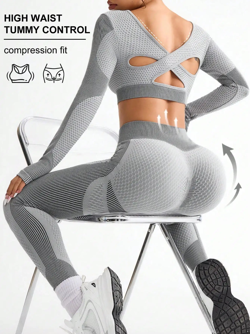 Seamless 2-Piece Yoga Suit