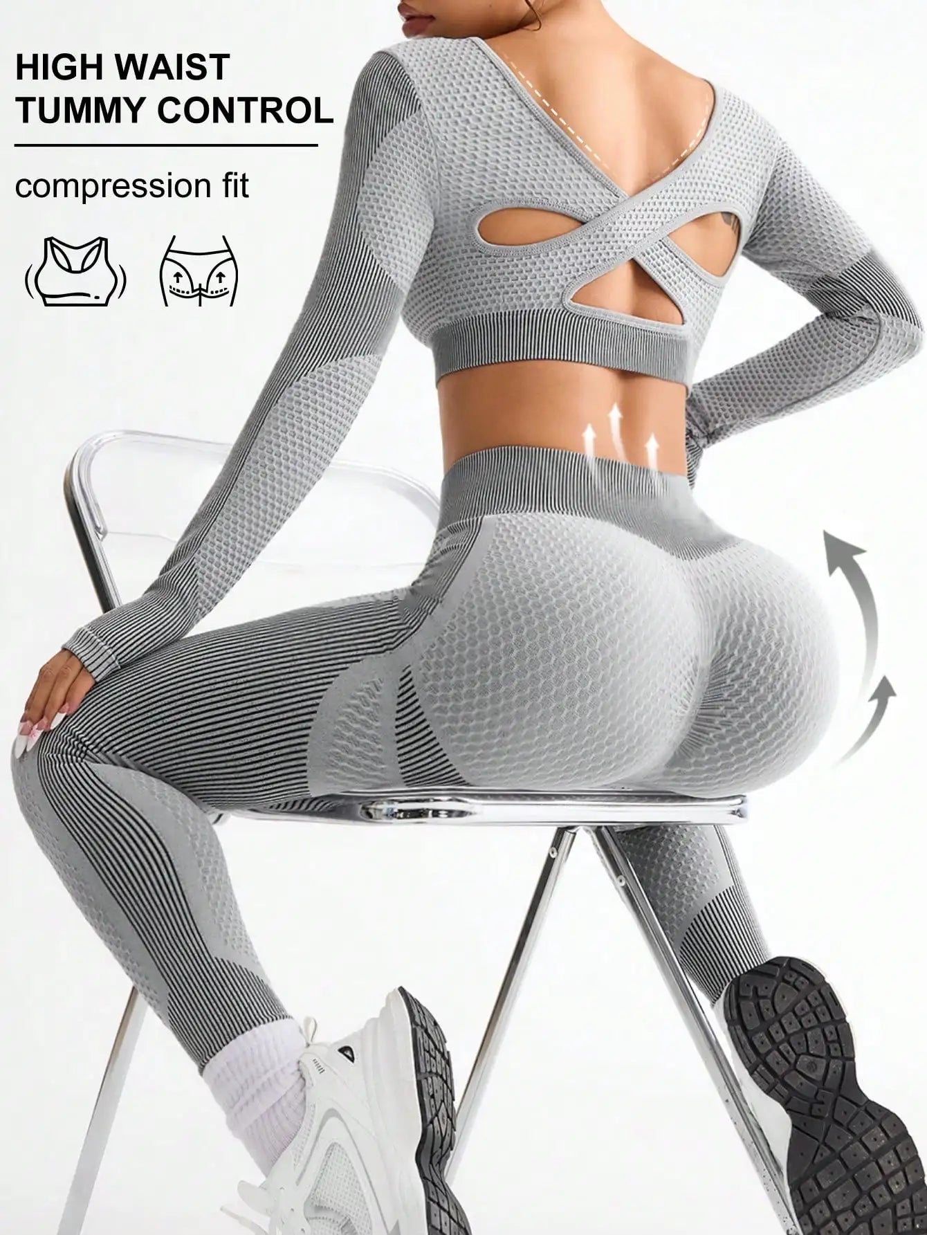 Seamless 2-Piece Yoga Suit