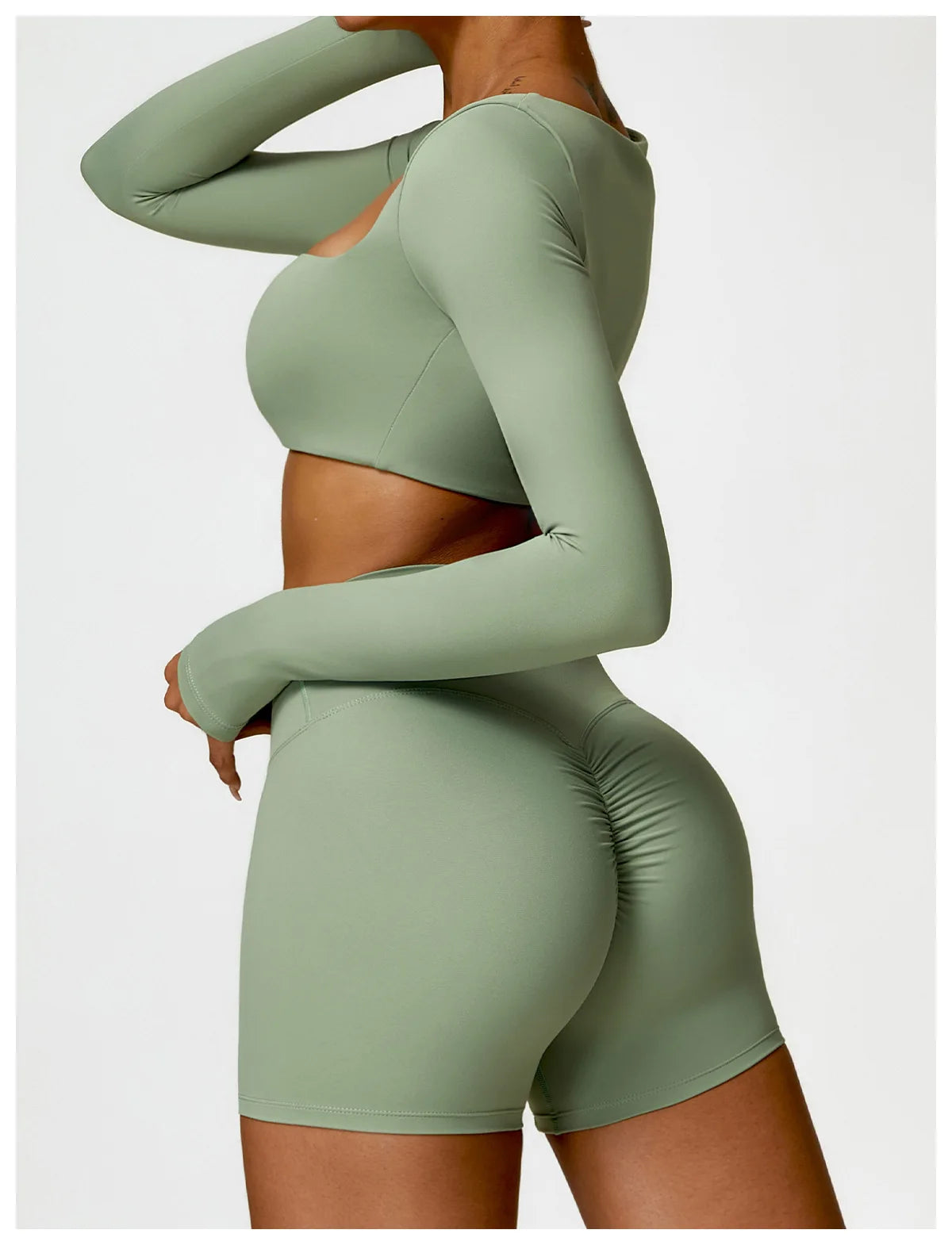 2-Peace Long Sleeve Yoga Suit