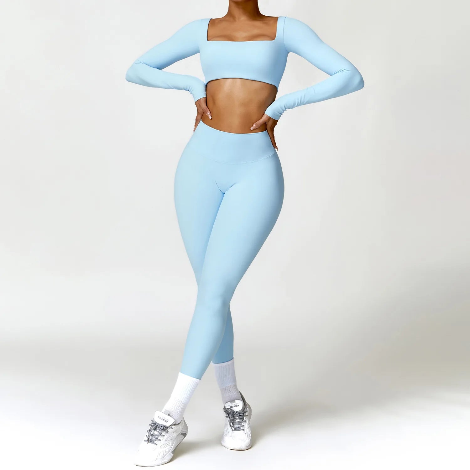 2-Peace Long Sleeve Yoga Suit