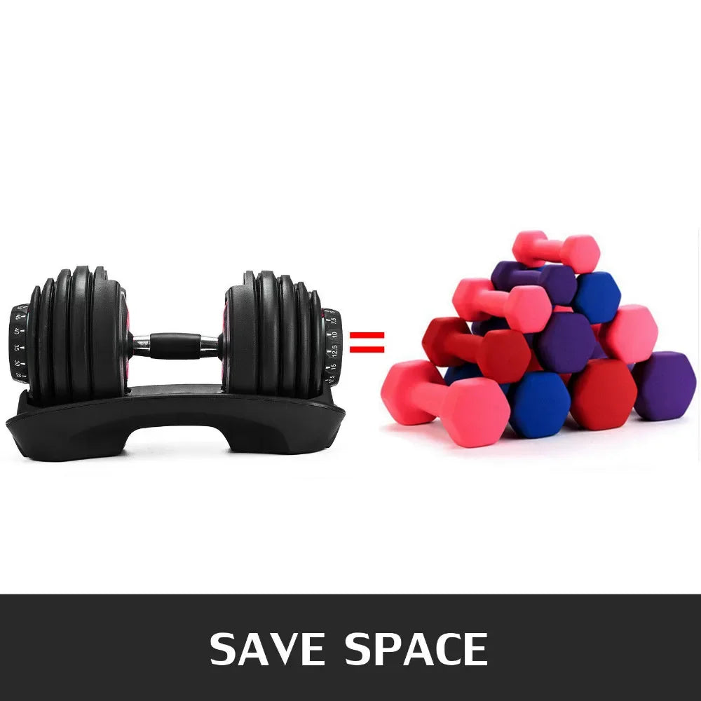 SIHAO 24KG Adjustable Dumbbell Set