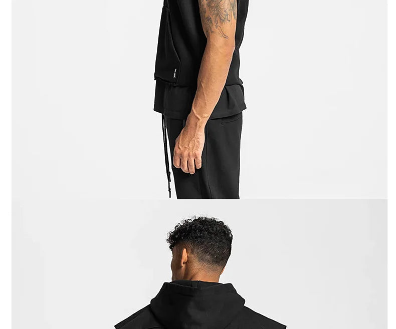 Sleeveless Hooded Tee