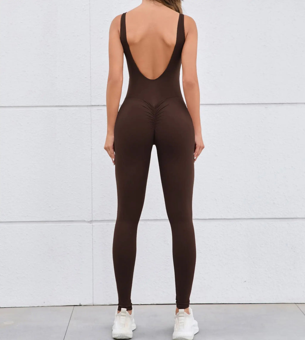 Backless One-piece Suit