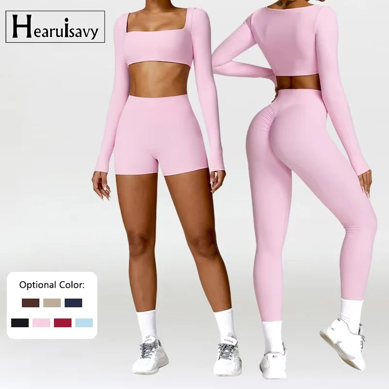2-Peace Long Sleeve Yoga Suit