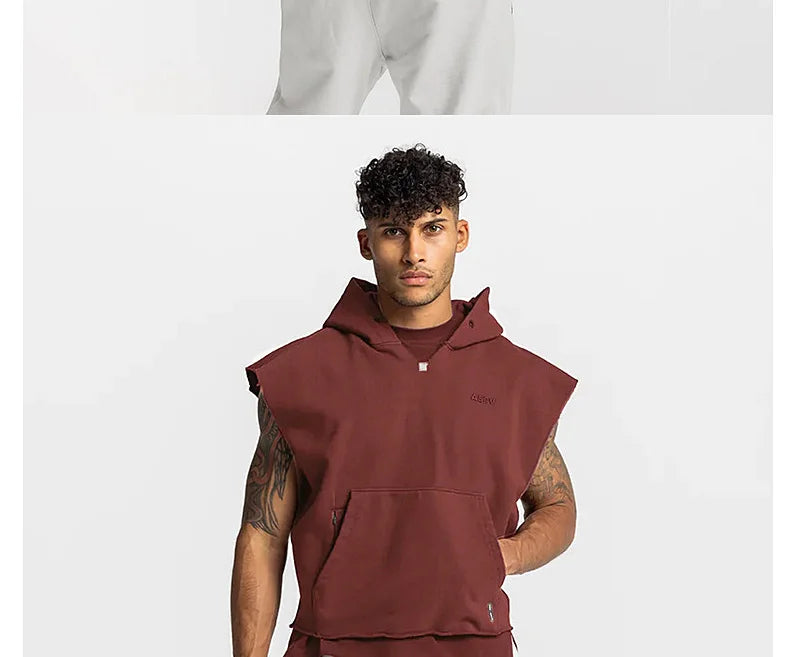 Sleeveless Hooded Tee