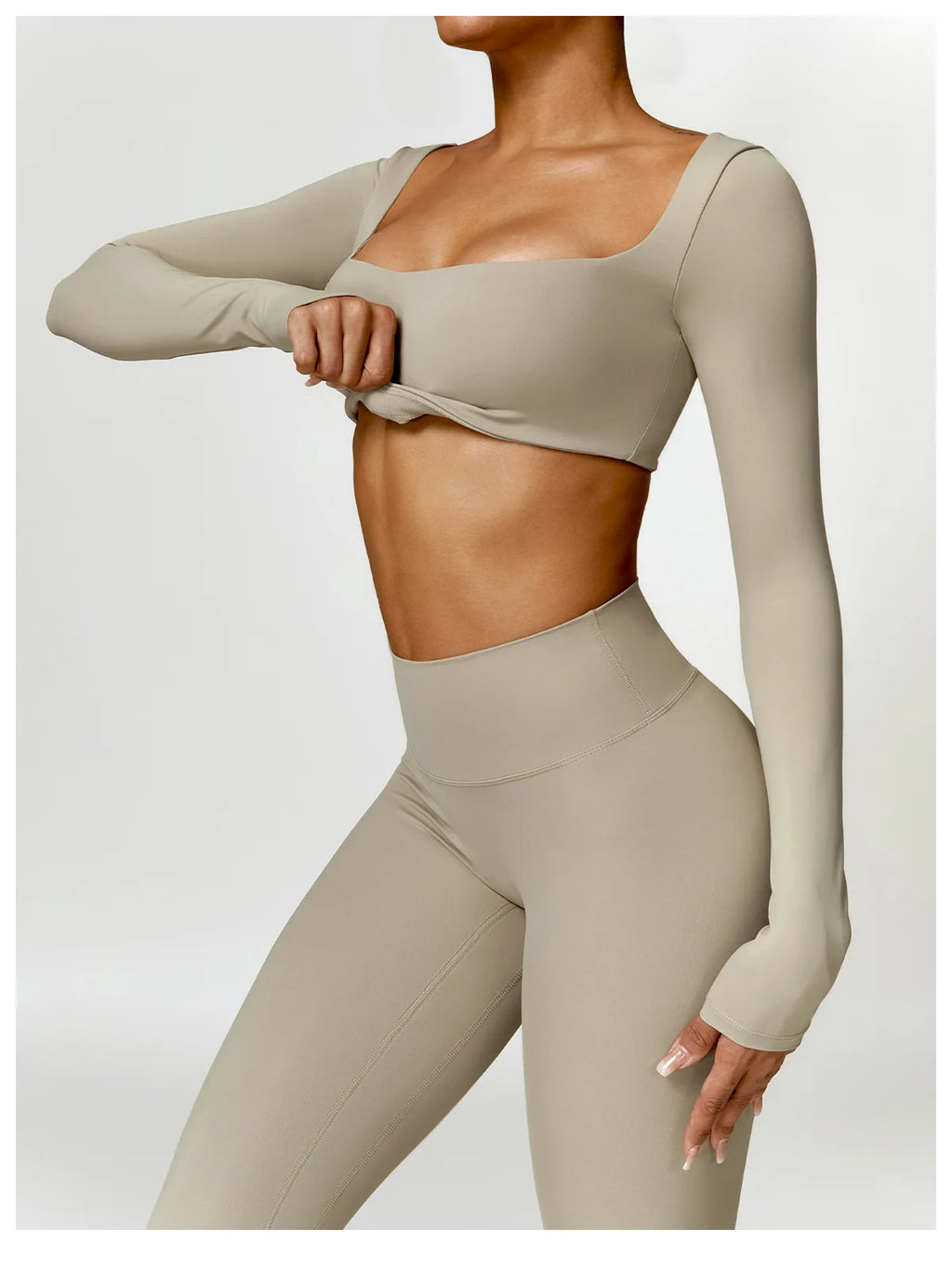 2-Peace Long Sleeve Yoga Suit
