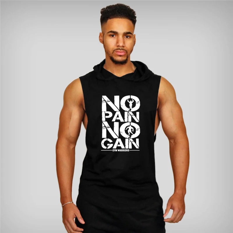 Sleeveless Hooded Tee