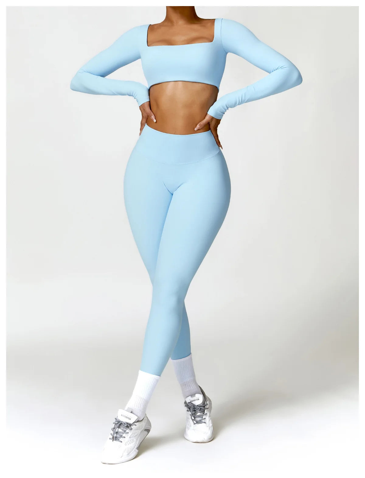 2-Peace Long Sleeve Yoga Suit