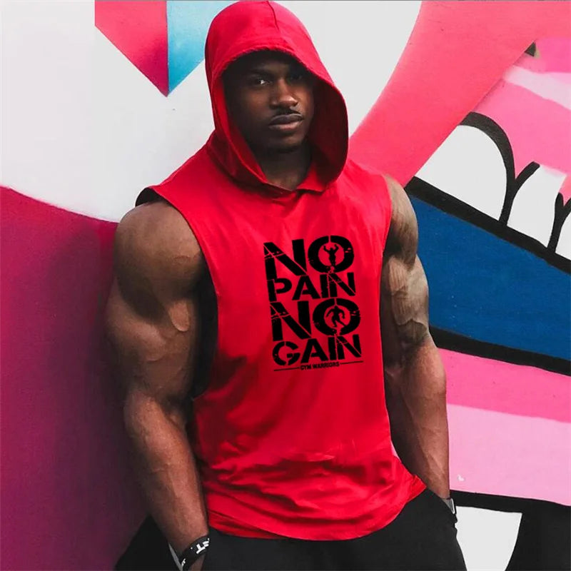 Sleeveless Hooded Tee