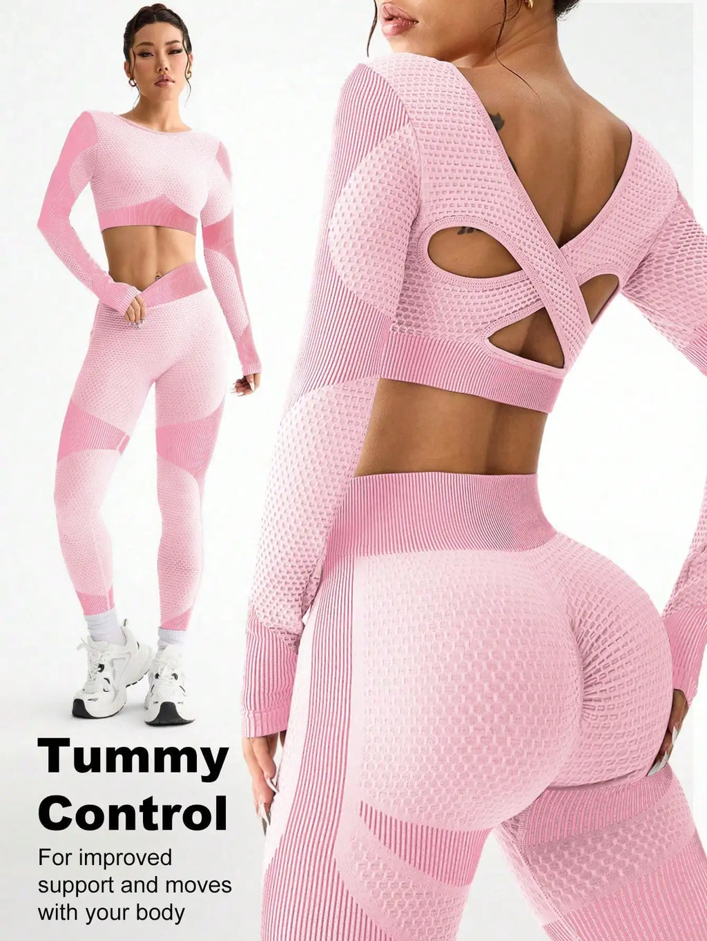 Seamless 2-Piece Yoga Suit