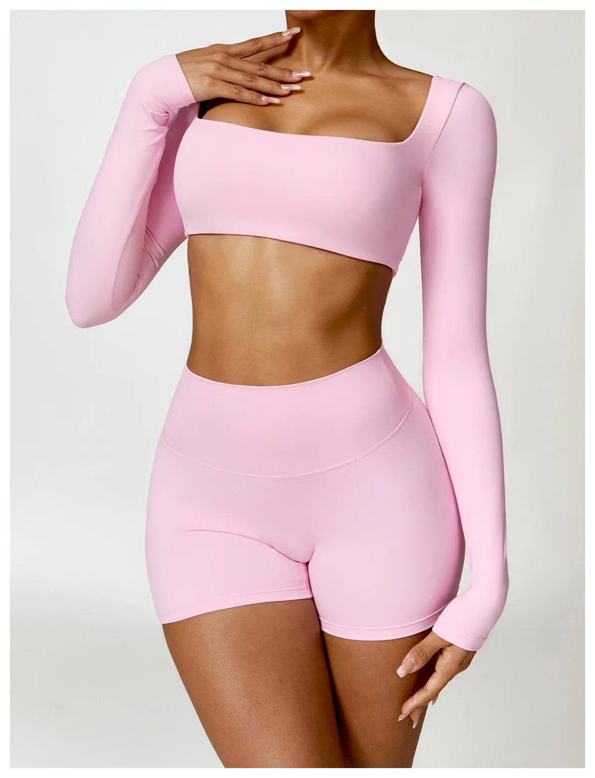 2-Peace Long Sleeve Yoga Suit