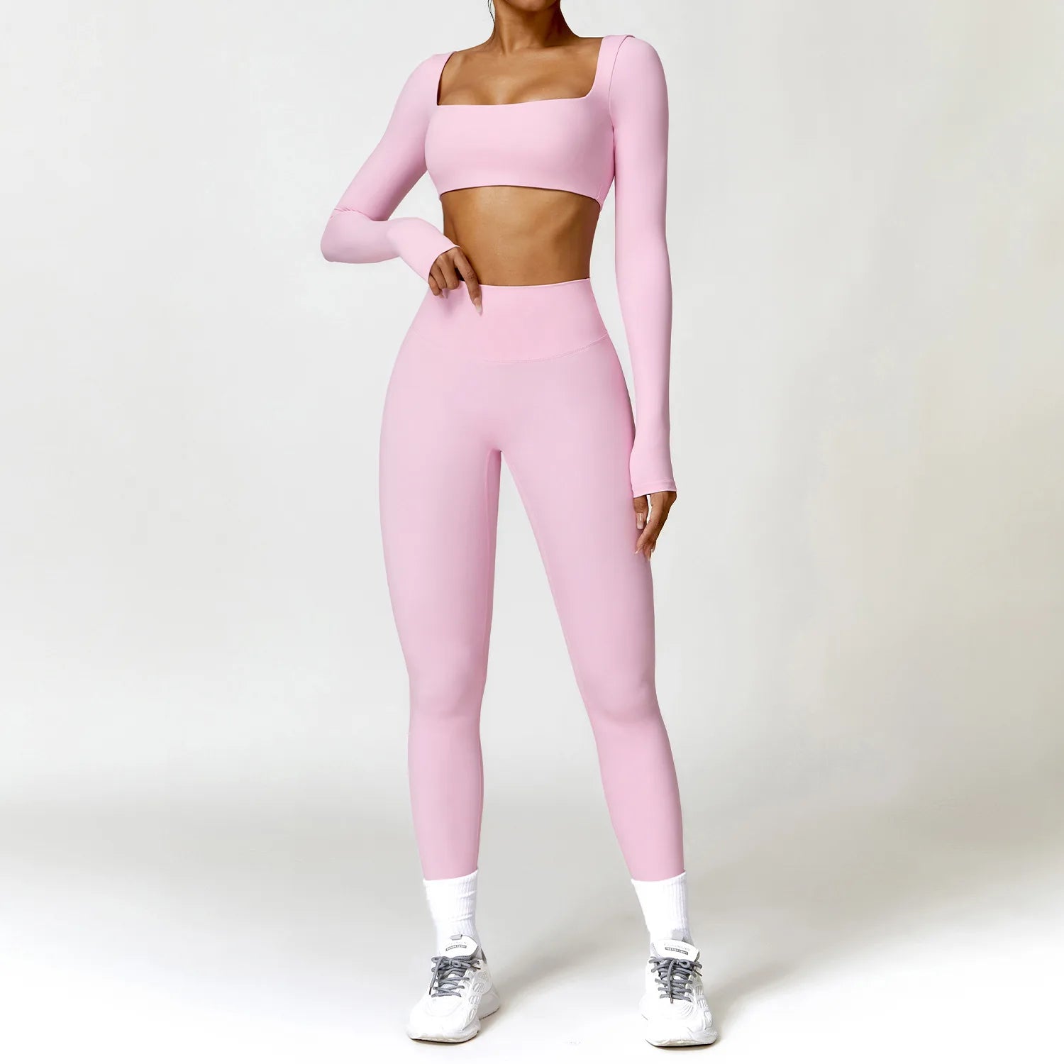 2-Peace Long Sleeve Yoga Suit