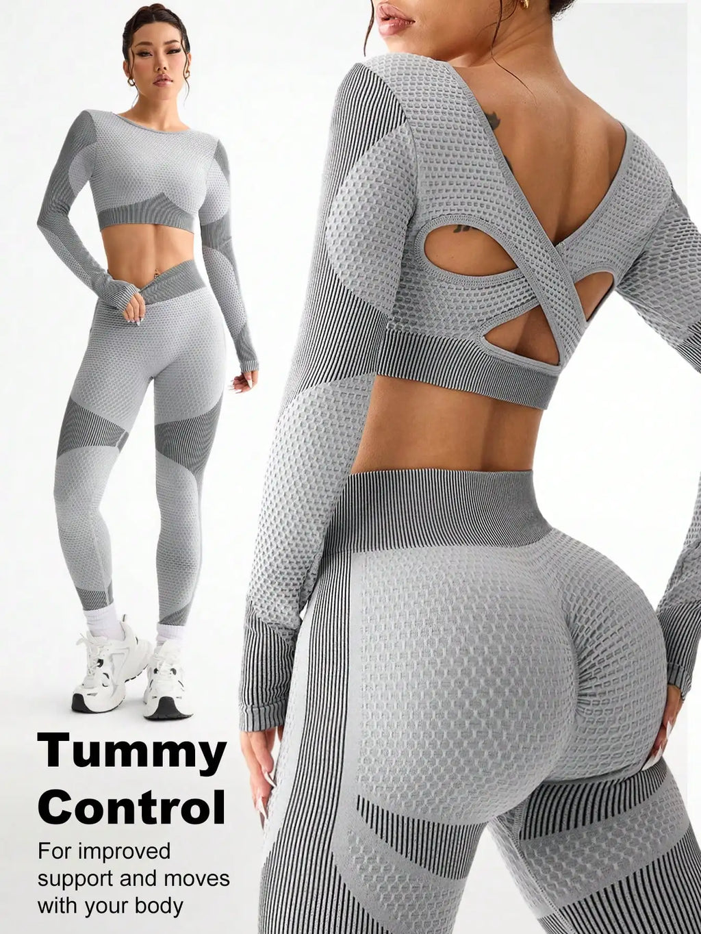 Seamless 2-Piece Yoga Suit