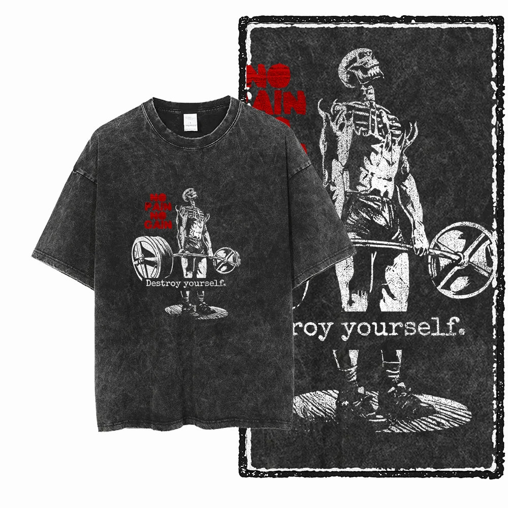 Gym Motivation Oversized Tee