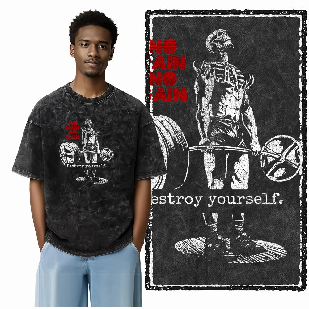 Gym Motivation Oversized Tee