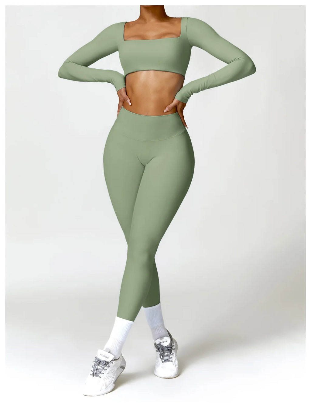 2-Peace Long Sleeve Yoga Suit