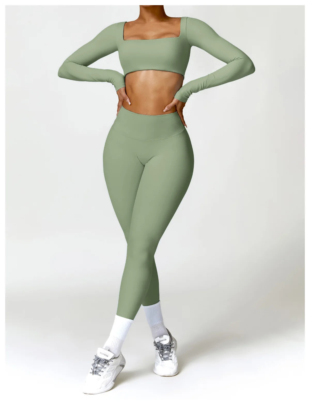 2-Peace Long Sleeve Yoga Suit