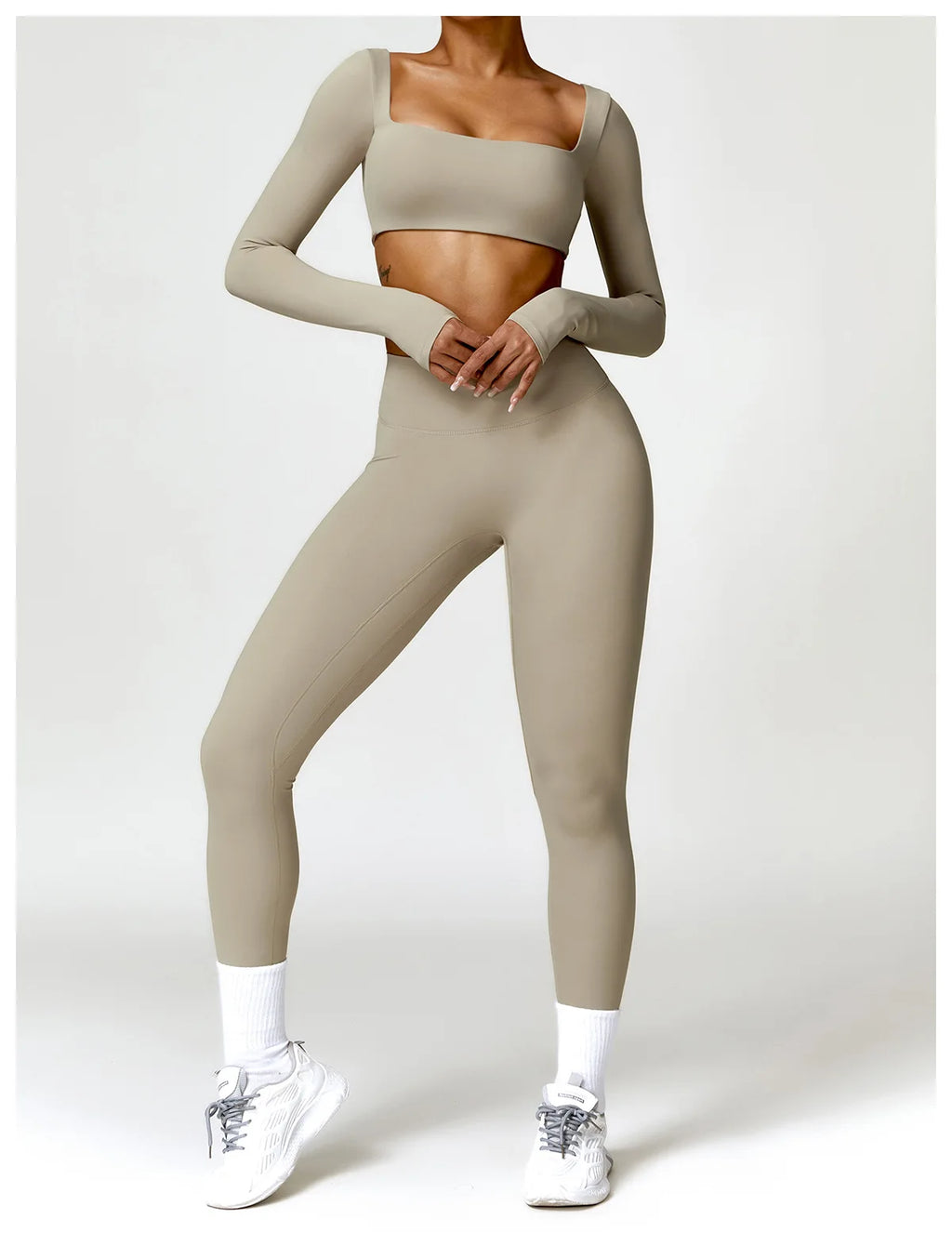 2-Peace Long Sleeve Yoga Suit