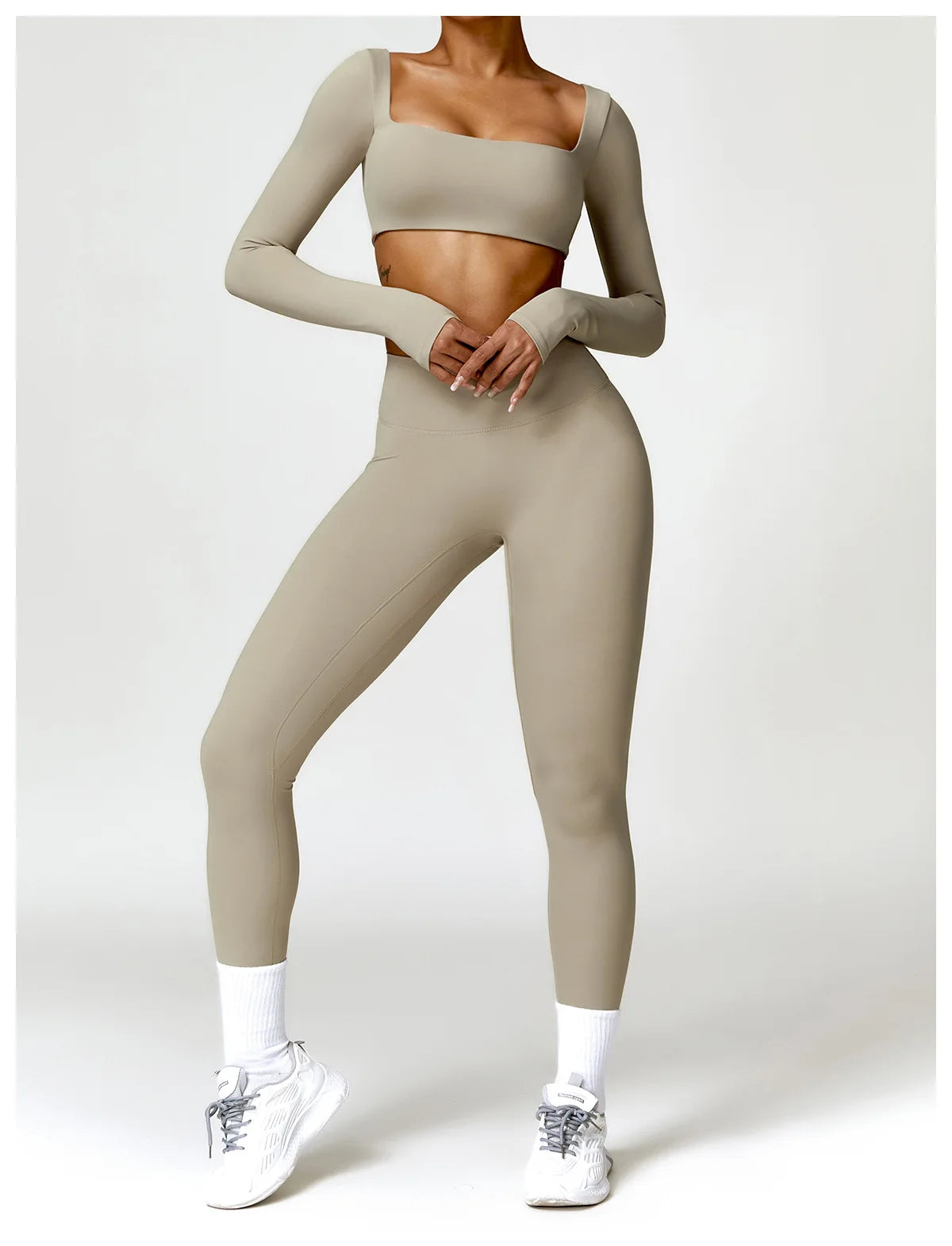 2-Peace Long Sleeve Yoga Suit