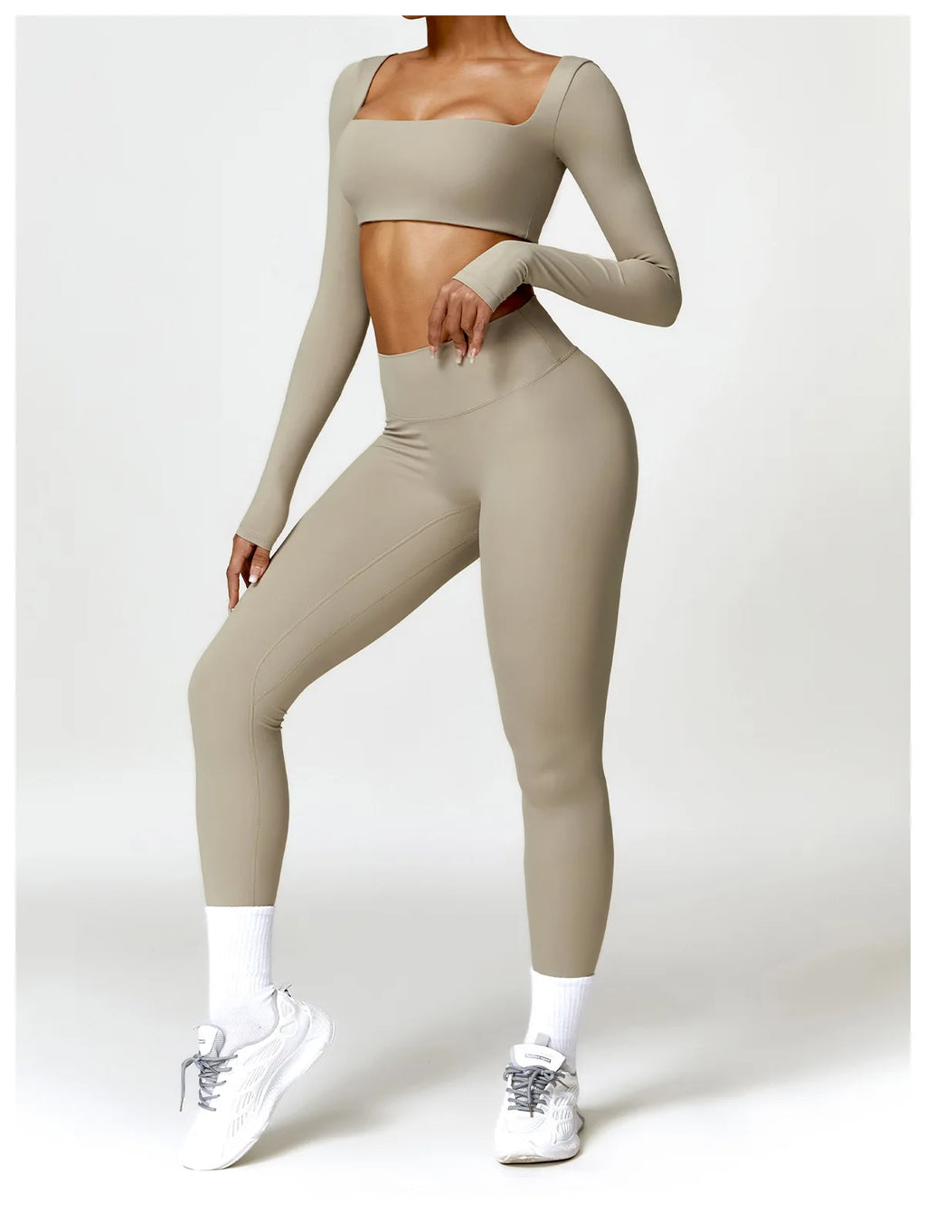 2-Peace Long Sleeve Yoga Suit