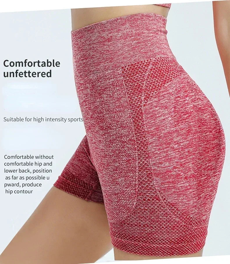 Seamless Yoga Bra & Shorts Set