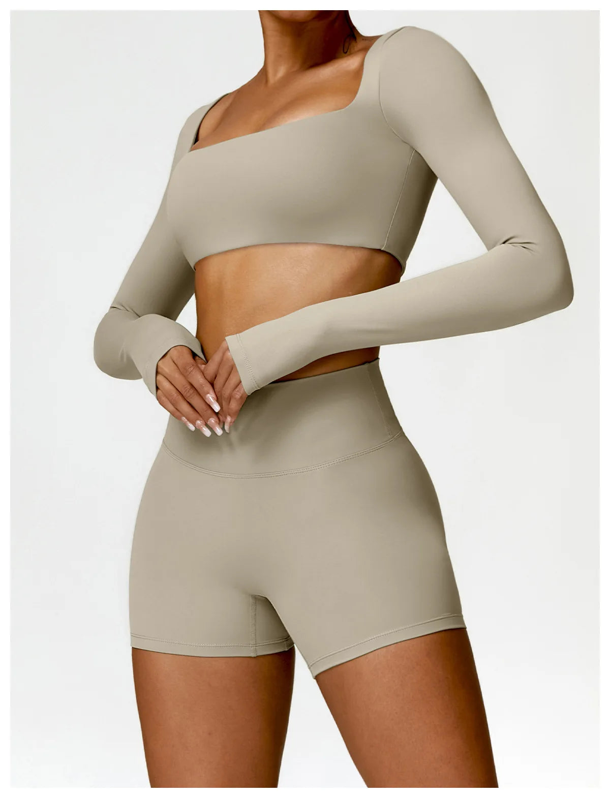 2-Peace Long Sleeve Yoga Suit
