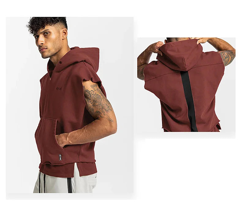 Sleeveless Hooded Tee