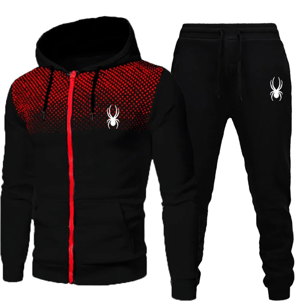 Men's Hooded Zip Jogger Tracksuit