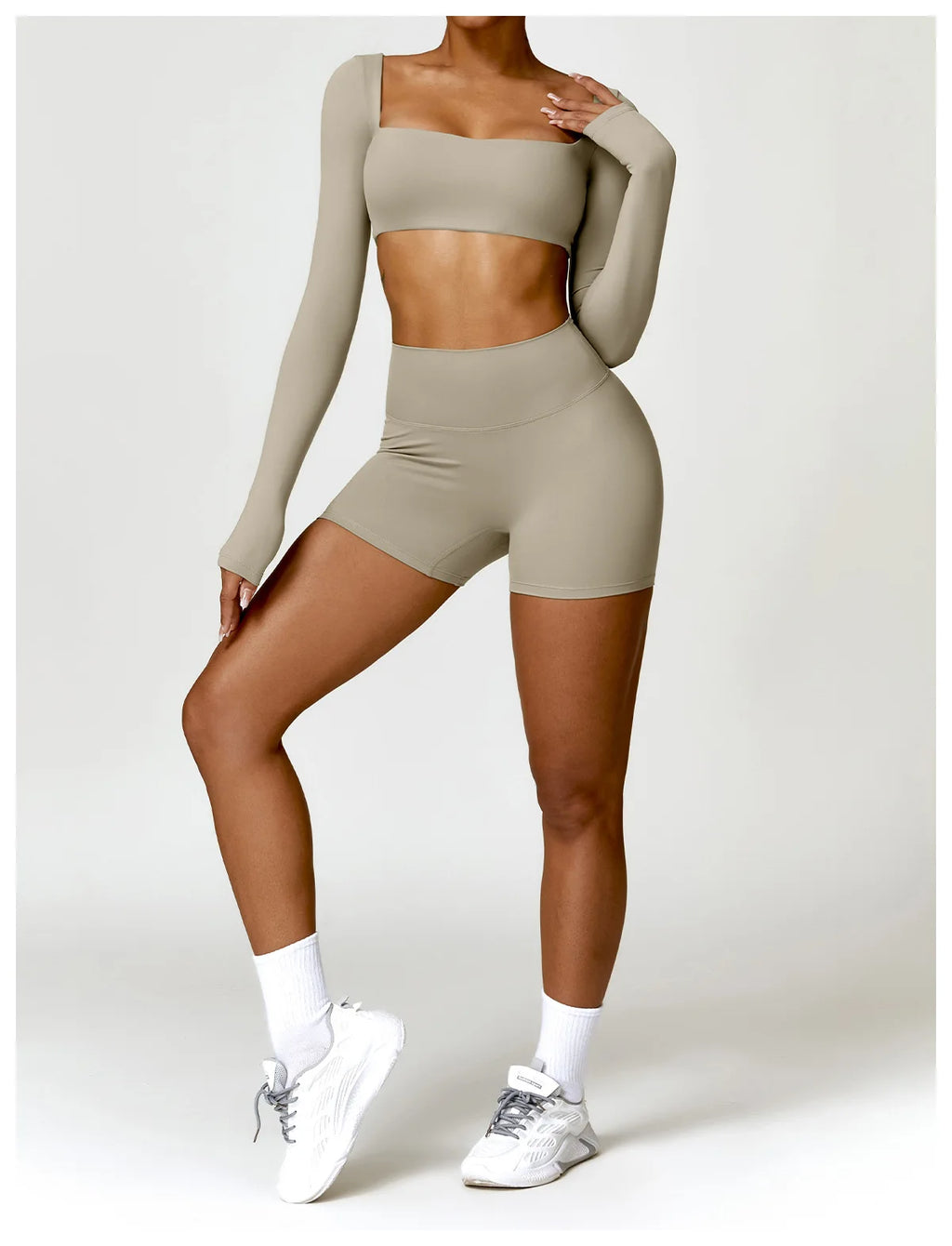 2-Peace Long Sleeve Yoga Suit