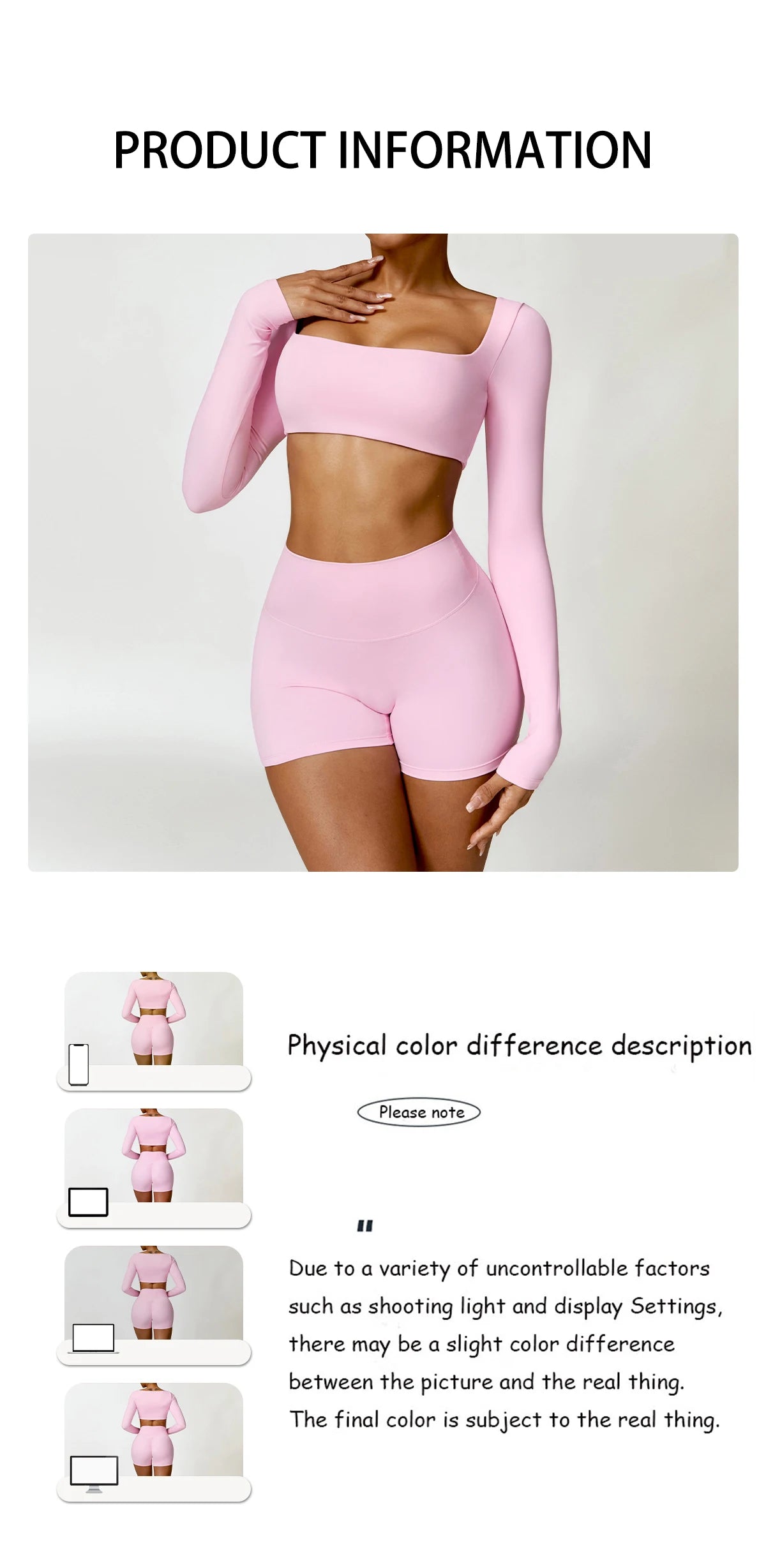 2-Peace Long Sleeve Yoga Suit