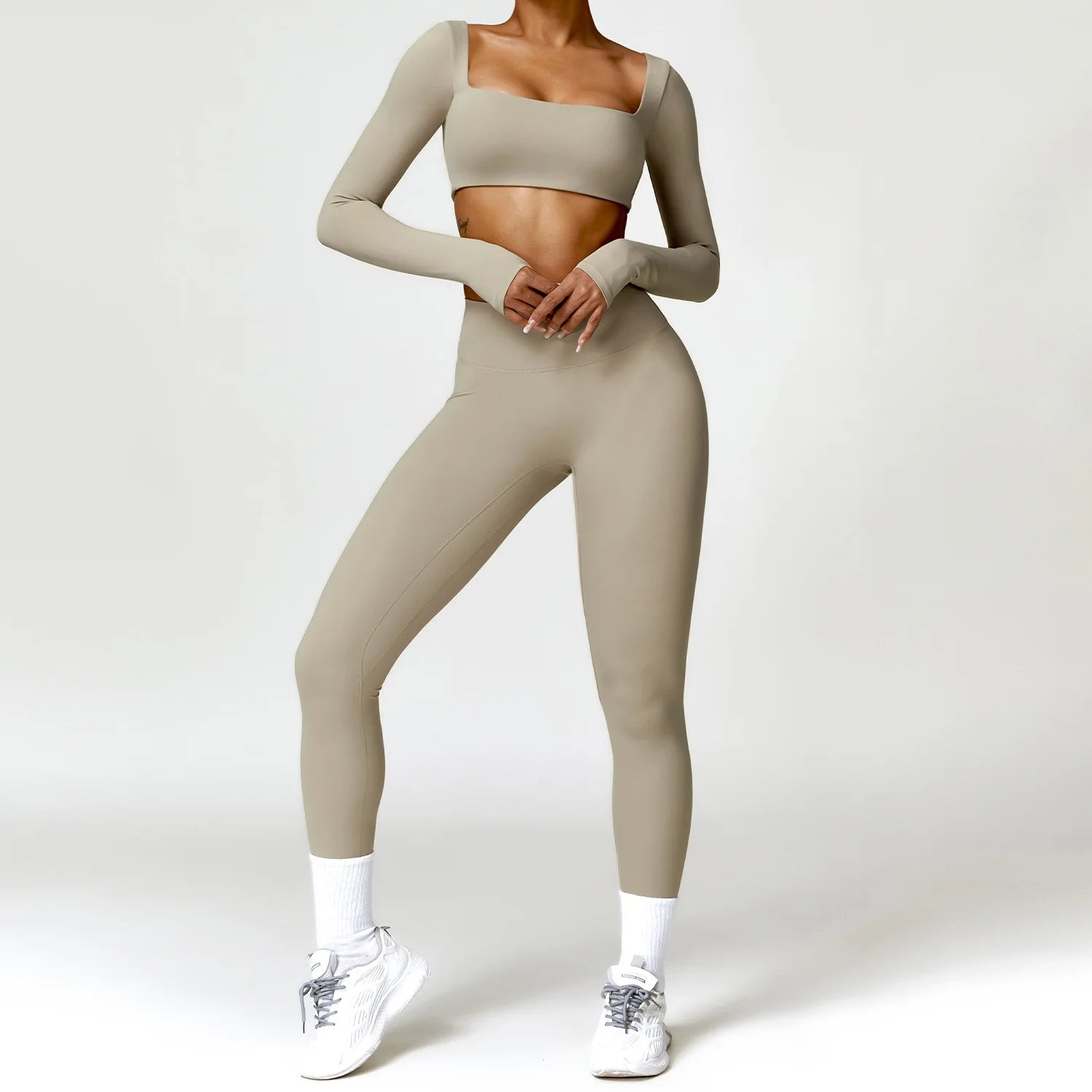 2-Peace Long Sleeve Yoga Suit