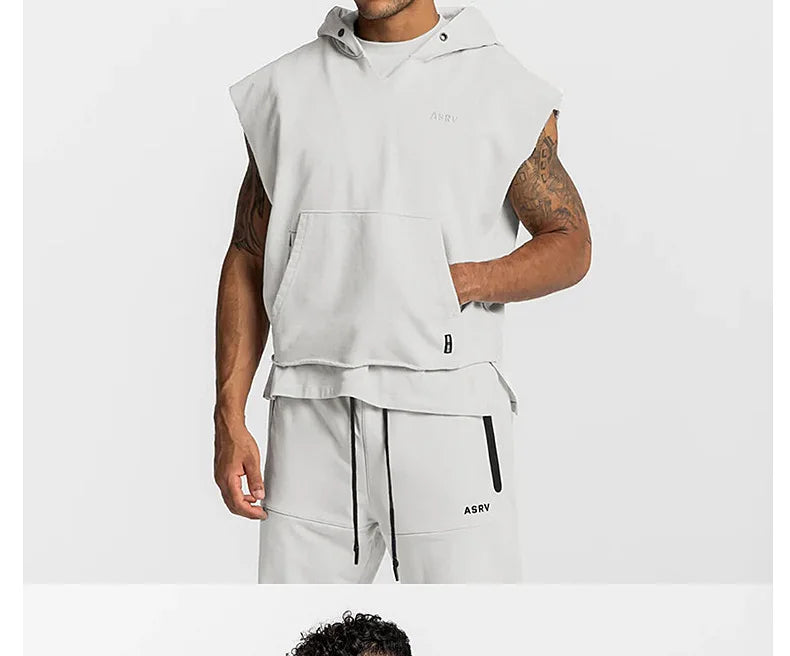 Sleeveless Hooded Tee