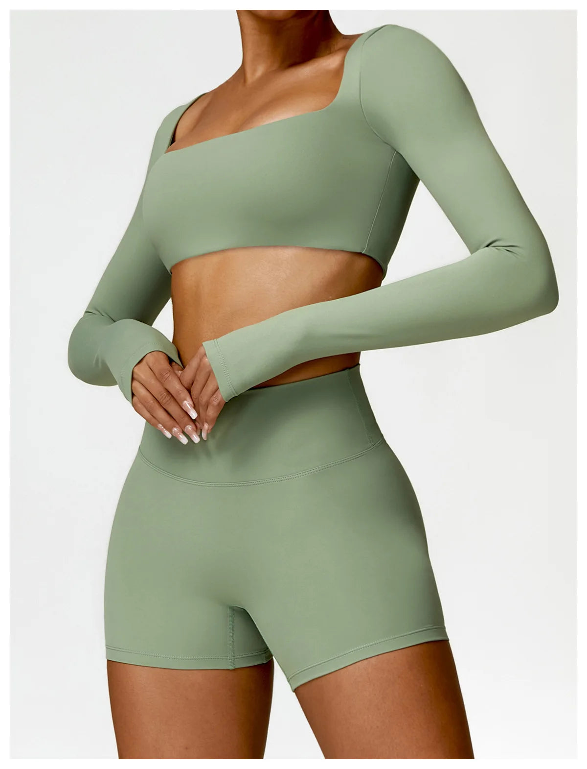 2-Peace Long Sleeve Yoga Suit