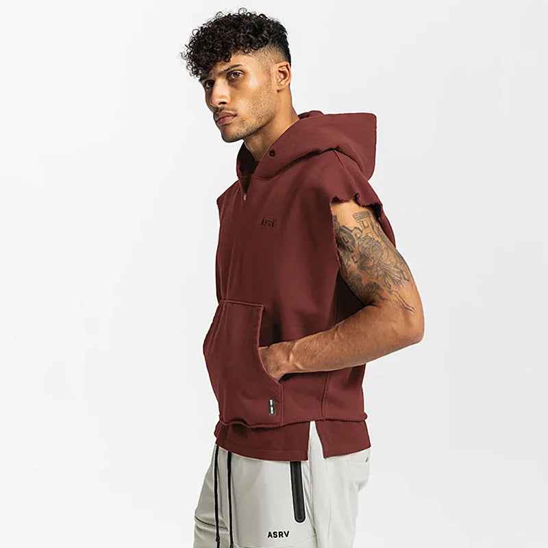 Sleeveless Hooded Tee