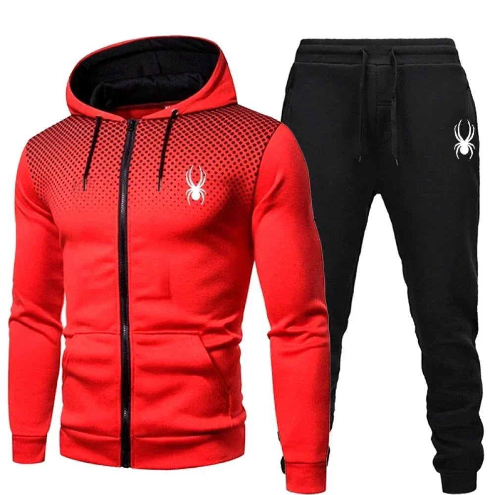 Men's Hooded Zip Jogger Tracksuit