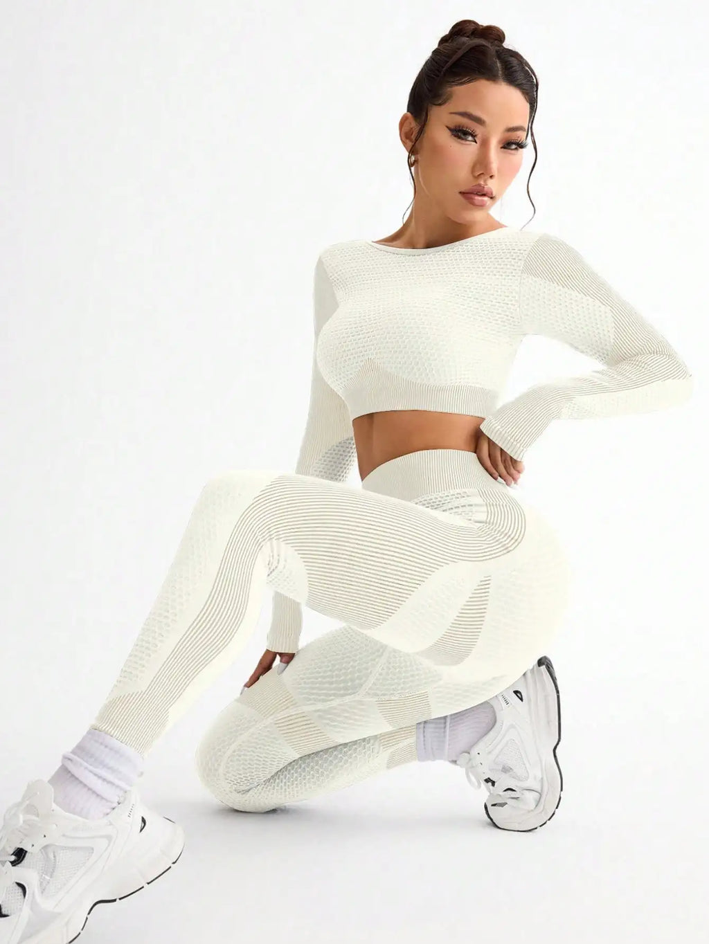 Seamless 2-Piece Yoga Suit