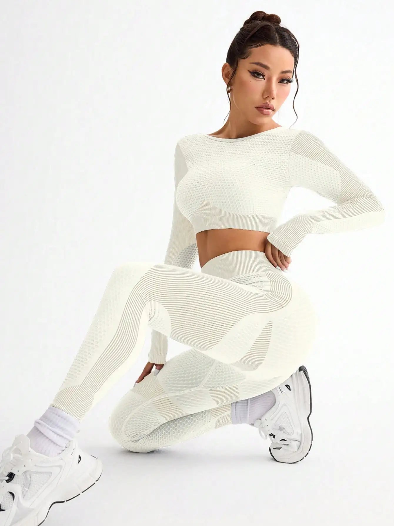 Seamless 2-Piece Yoga Suit