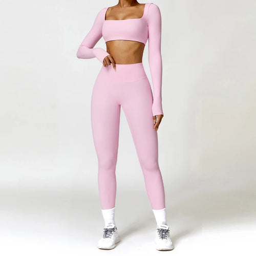 2-Peace Long Sleeve Yoga Suit
