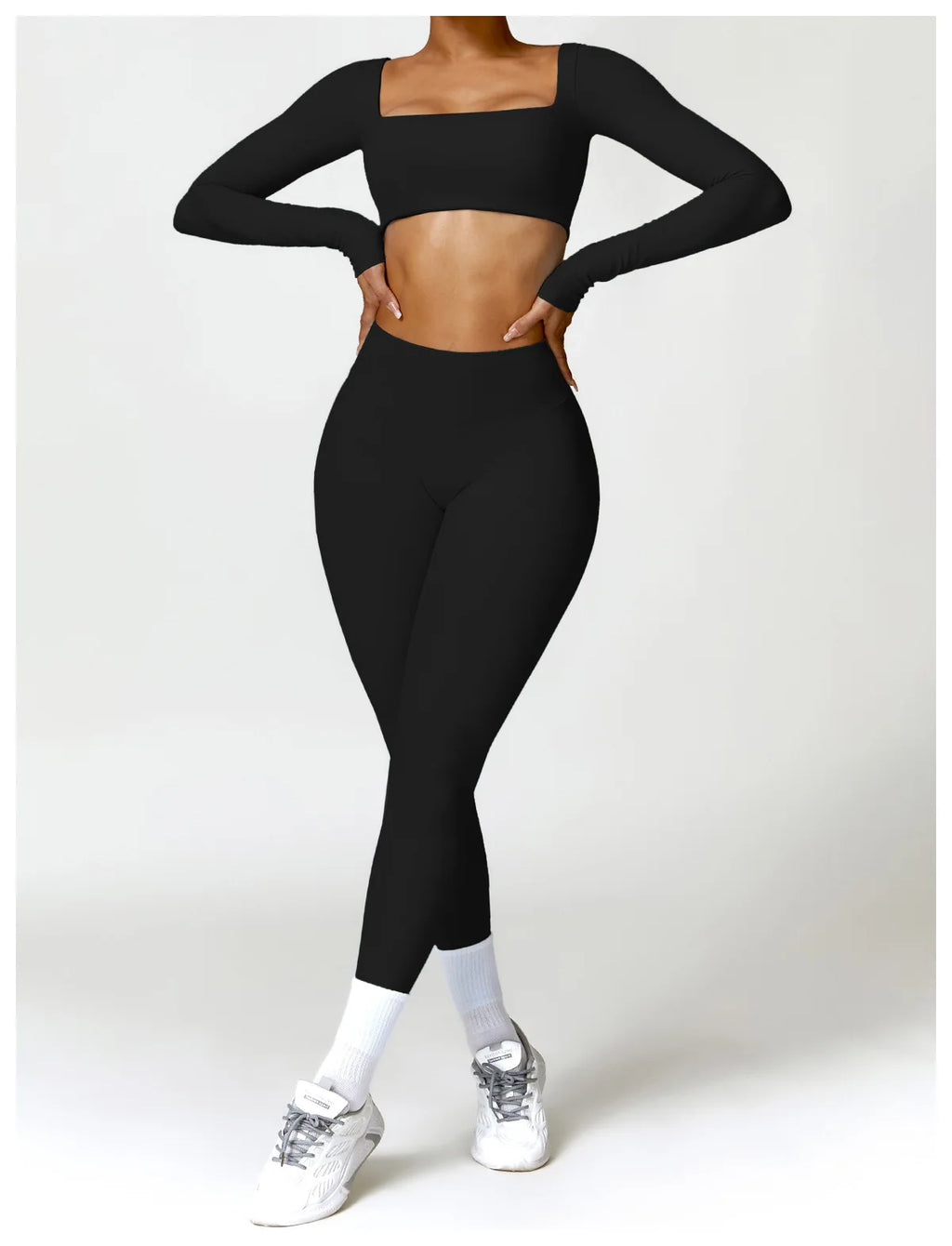 2-Peace Long Sleeve Yoga Suit
