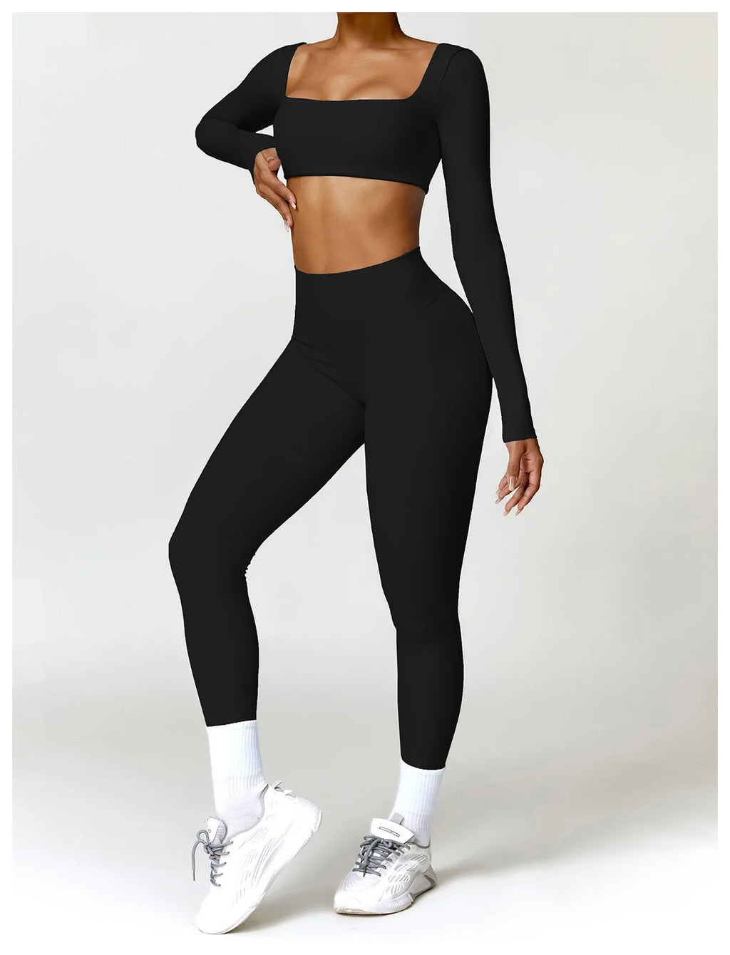 2-Peace Long Sleeve Yoga Suit