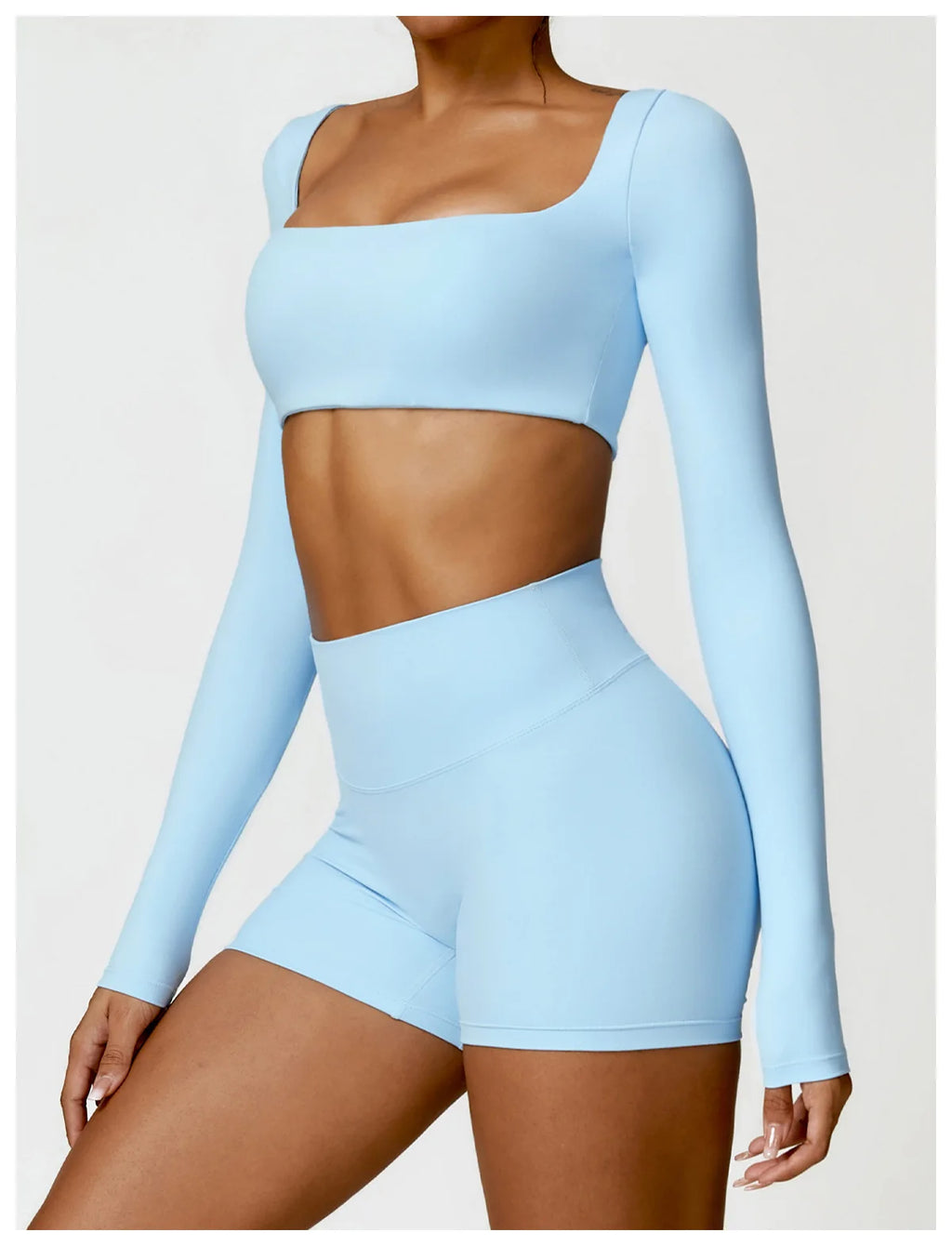 2-Peace Long Sleeve Yoga Suit